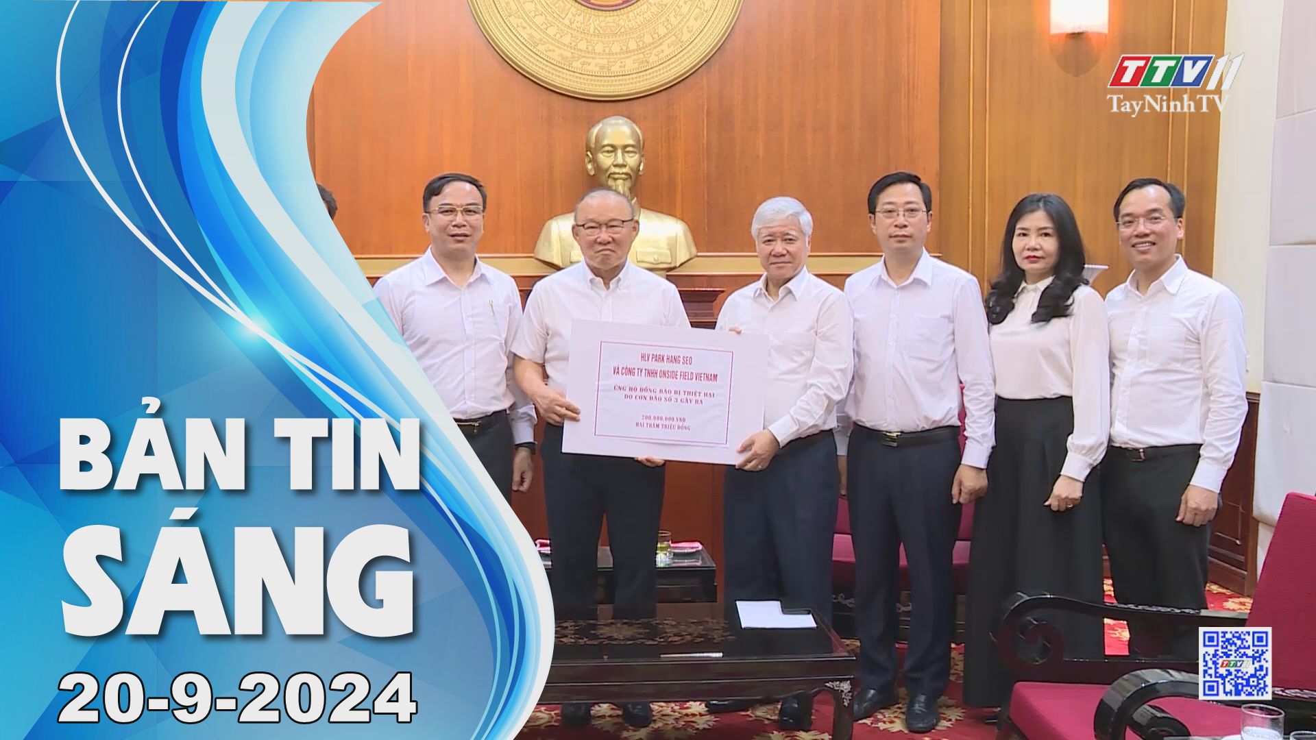 Bản tin sáng 20-9-2024 | Tin tức hôm nay | TayNinhTV